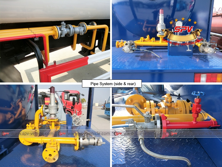 LPG Dispensing Truck HOWO - Pipe System